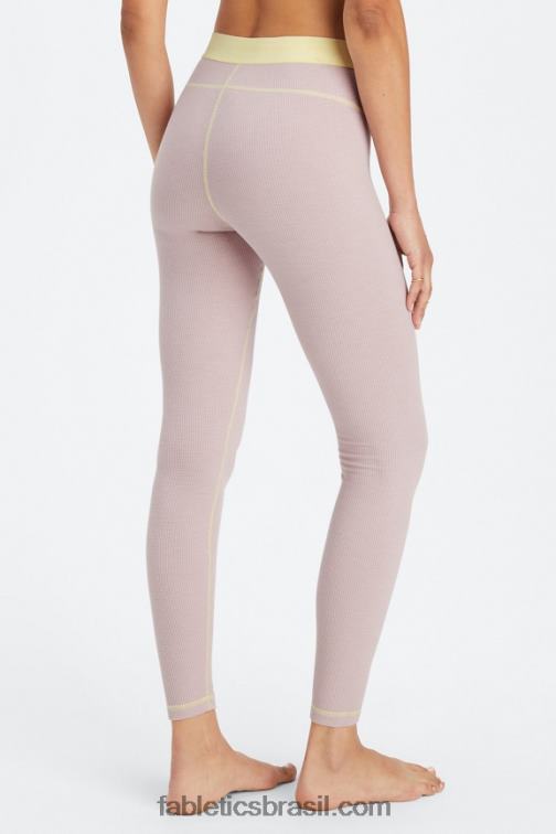 Fabletics lilás/manteiga silenciado 420HR1083 legging waffle mulheres