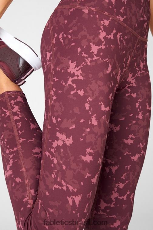 Fabletics logótipo da casca de garça/salgueiro 420HR725 define powerhold cintura alta 7/8 legging 36 mulheres