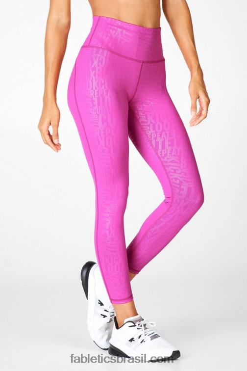 Fabletics logotipo da garça/garça 420HR718 define powerhold cintura alta 7/8 legging 35 mulheres