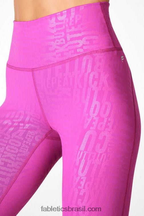 Fabletics logotipo da garça/garça 420HR718 define powerhold cintura alta 7/8 legging 35 mulheres