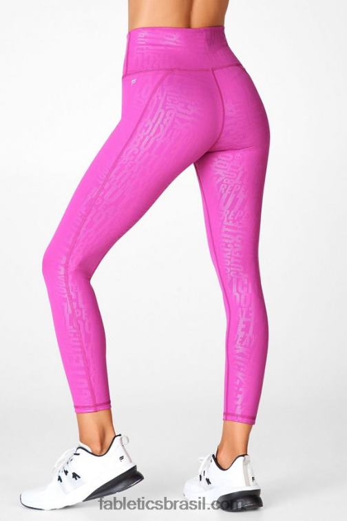 Fabletics logotipo da garça/garça 420HR718 define powerhold cintura alta 7/8 legging 35 mulheres