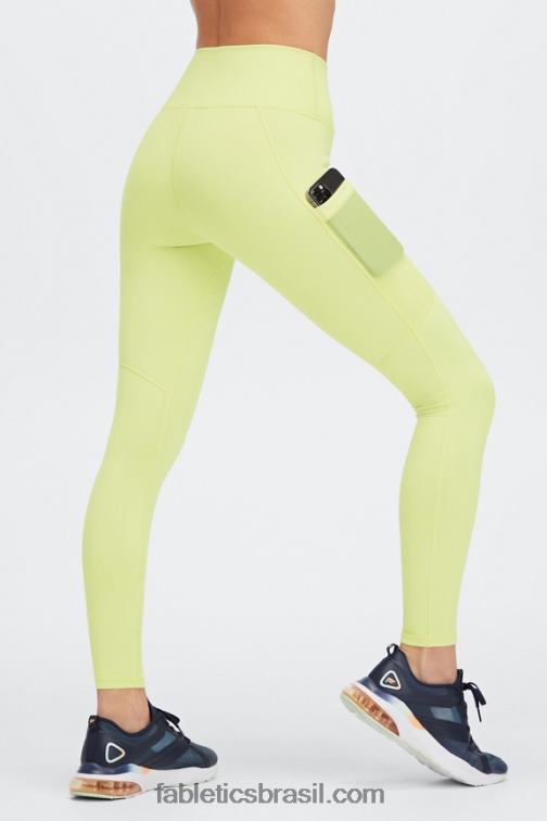 Fabletics loucura de verão celeste/paixão 420HR752 legging cintura alta powerhold on-the-go 41 mulheres