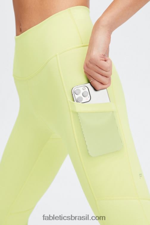 Fabletics loucura de verão celeste/paixão 420HR752 legging cintura alta powerhold on-the-go 41 mulheres