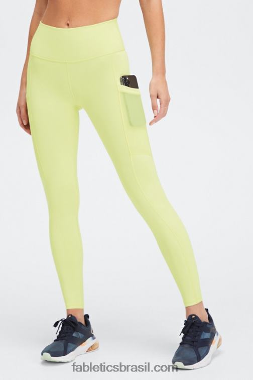 Fabletics loucura de verão celeste/paixão 420HR752 legging cintura alta powerhold on-the-go 41 mulheres