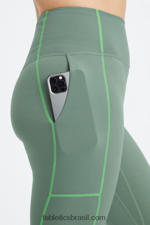 Fabletics maçã verde/azeda fumada 420HR1089 legging utilitária trinity motion365+ hw mulheres