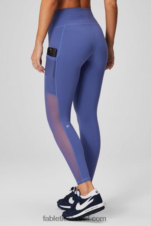 Fabletics mapa de calor leopardo/marinha profunda 420HR736 legging cintura alta powerhold on-the-go 38 mulheres
