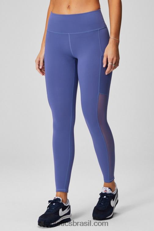 Fabletics mapa de calor leopardo/marinha profunda 420HR736 legging cintura alta powerhold on-the-go 38 mulheres