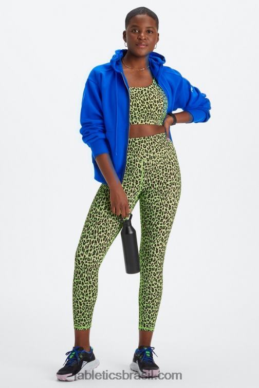 Fabletics marca-texto chita ondulada/zebra marmorizada 420HR842 legging 7/8 cintura alta boost powerhold 58 mulheres
