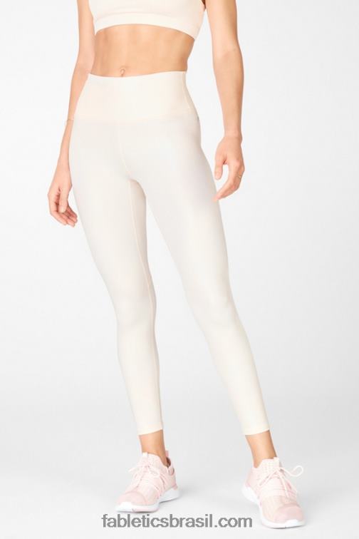 Fabletics marfim perolado 420HR1173 legging 7/8 iridescente de cintura alta pureluxe mulheres
