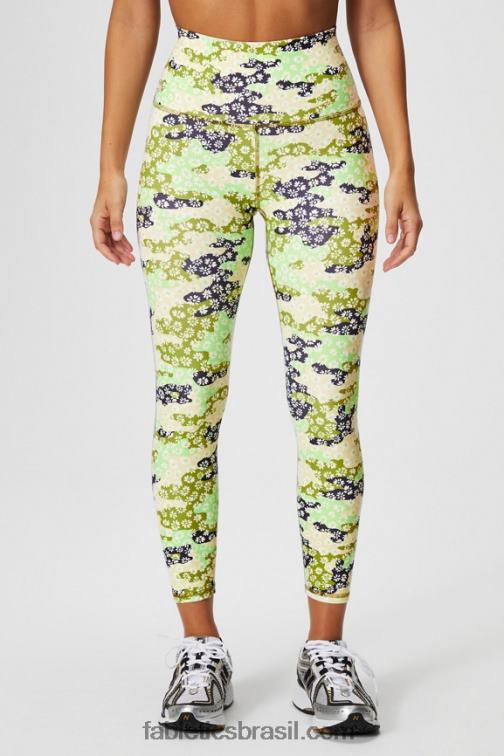 Fabletics margarida camuflada 420HR877 legging cintura alta pureluxe ultra 7/8 65 mulheres
