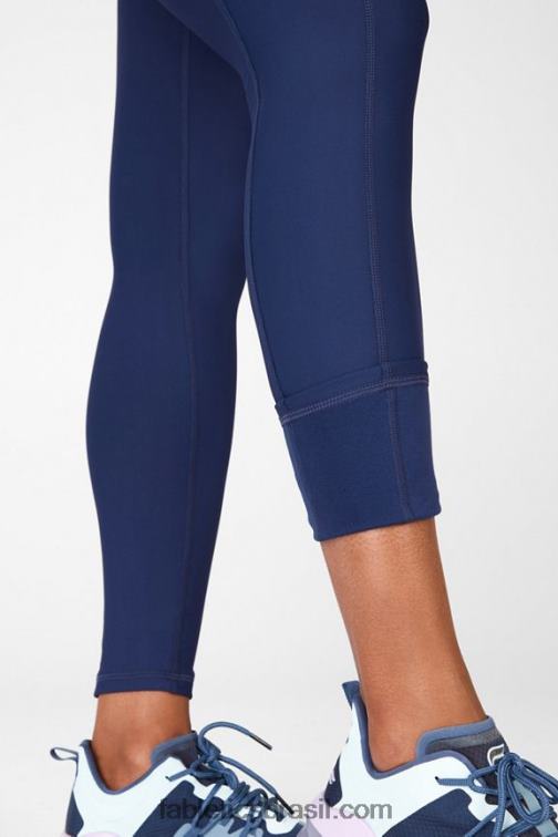 Fabletics marinha 420HR1038 Legging cintura alta com bolso therma-flex mulheres