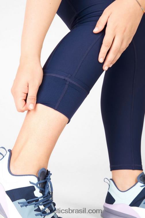 Fabletics marinha 420HR1039 Legging cintura alta com bolso therma-flex mulheres