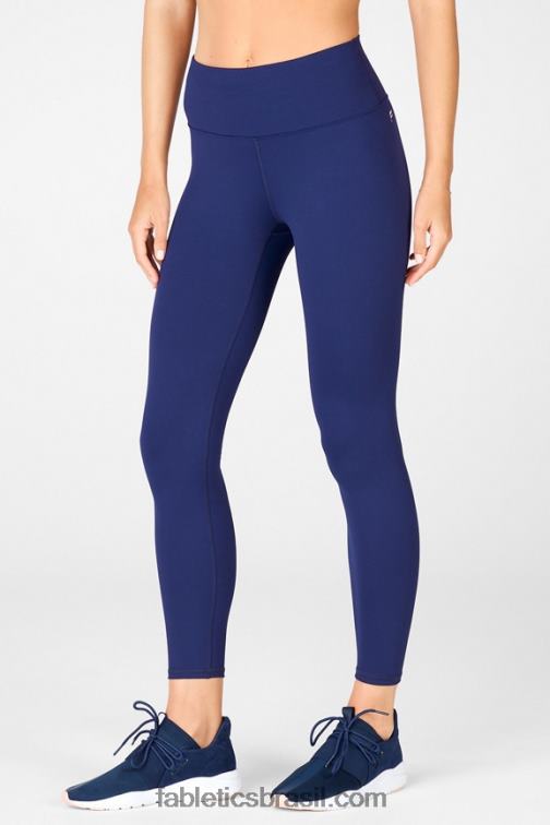 Fabletics marinha/marina 420HR869 legging 7/8 cintura alta boost powerhold 64 mulheres