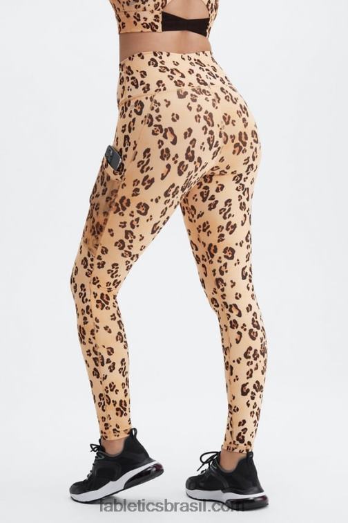 Fabletics marinho profundo/multi spraydiente 420HR753 legging cintura alta powerhold on-the-go 42 mulheres