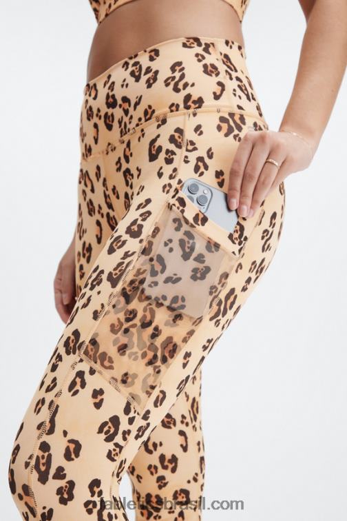 Fabletics marinho profundo/multi spraydiente 420HR753 legging cintura alta powerhold on-the-go 42 mulheres