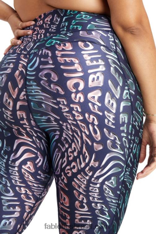 Fabletics mente derreter 420HR1079 Legging 7/8 ultra brilho de cintura alta mulheres