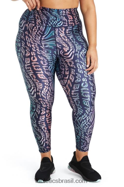 Fabletics mente derreter 420HR1079 Legging 7/8 ultra brilho de cintura alta mulheres