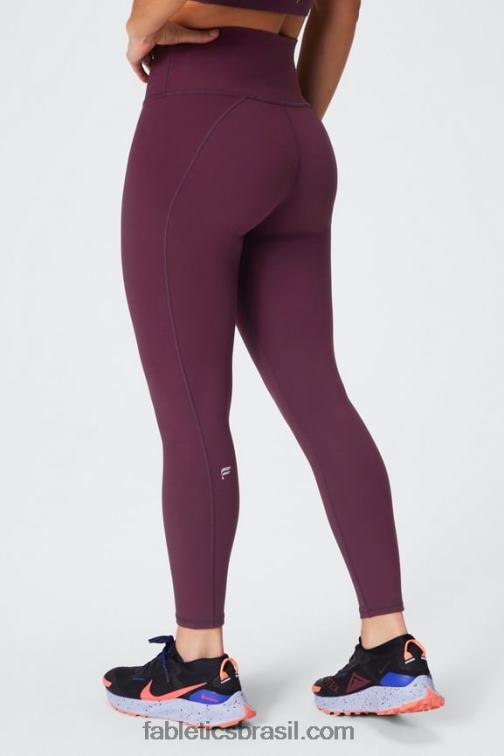 Fabletics merlot/multi 420HR662 define powerhold cintura alta 7/8 legging 23 mulheres