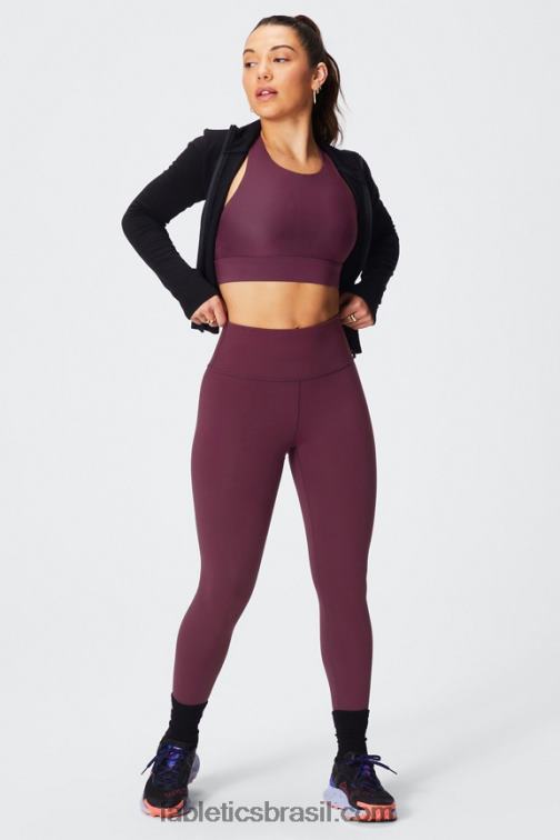 Fabletics merlot/multi 420HR662 define powerhold cintura alta 7/8 legging 23 mulheres