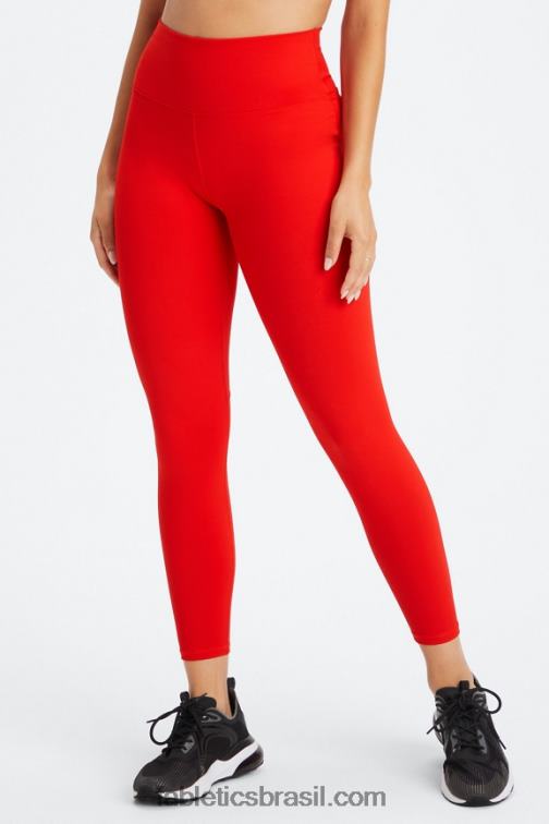 Fabletics mini leopardo elétrico cereja 420HR839 legging 7/8 cintura alta boost powerhold 58 mulheres