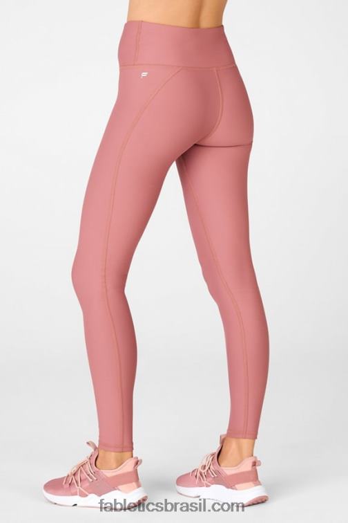 Fabletics moca de cereja 420HR1202 legging essencial de cintura alta therma-flex mulheres