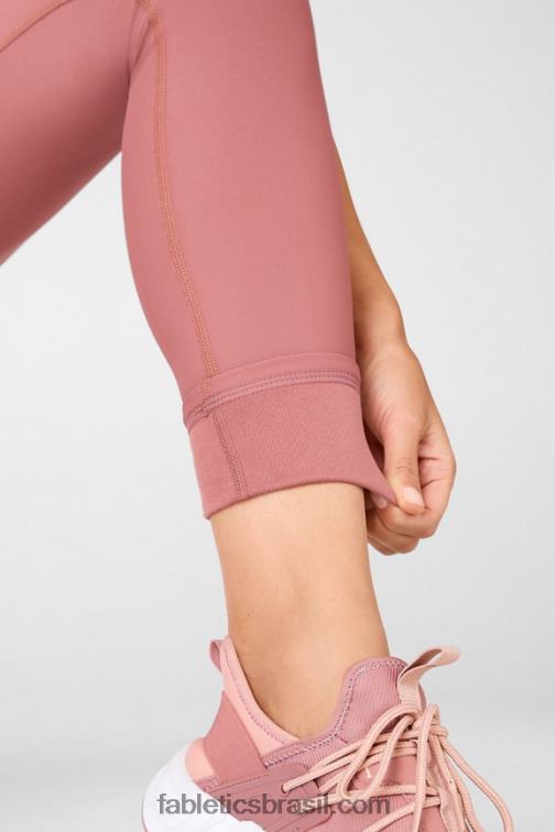 Fabletics moca de cereja 420HR1202 legging essencial de cintura alta therma-flex mulheres