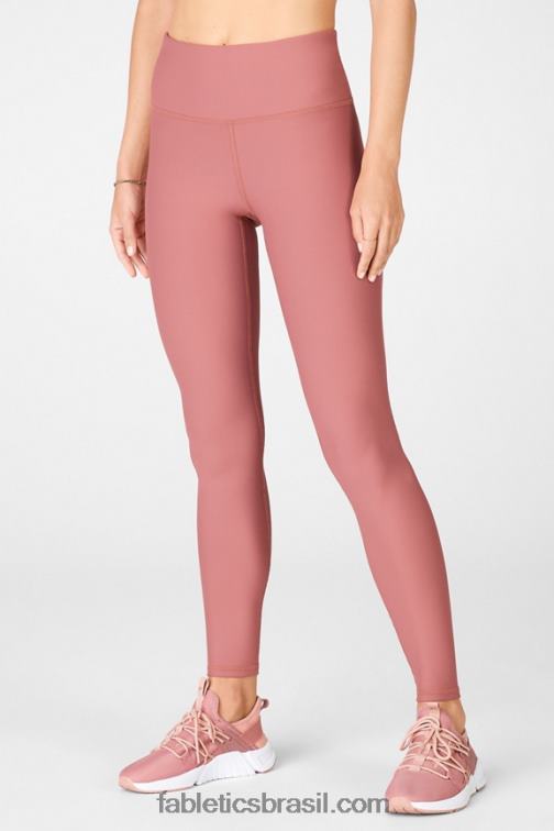 Fabletics moca de cereja 420HR1202 legging essencial de cintura alta therma-flex mulheres