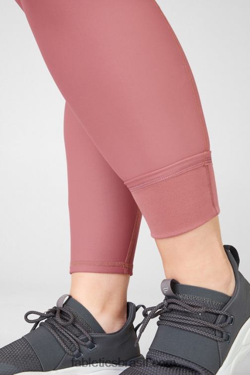 Fabletics moca de cereja 420HR1203 legging essencial de cintura alta therma-flex mulheres