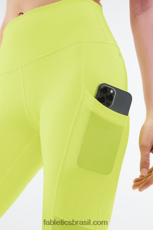 Fabletics néon 420HR773 capri powerhold cintura alta on-the-go 46 mulheres