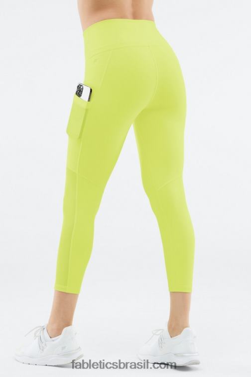 Fabletics néon 420HR773 capri powerhold cintura alta on-the-go 46 mulheres