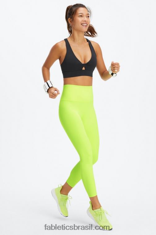 Fabletics néon 420HR882 legging cintura alta pureluxe ultra 7/8 66 mulheres