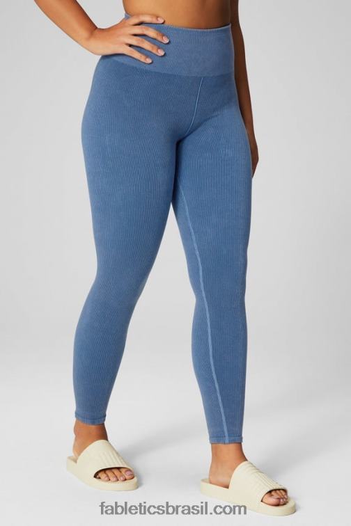 Fabletics índigo claro 420HR831 legging de cintura alta sem costura em nuvem mulheres