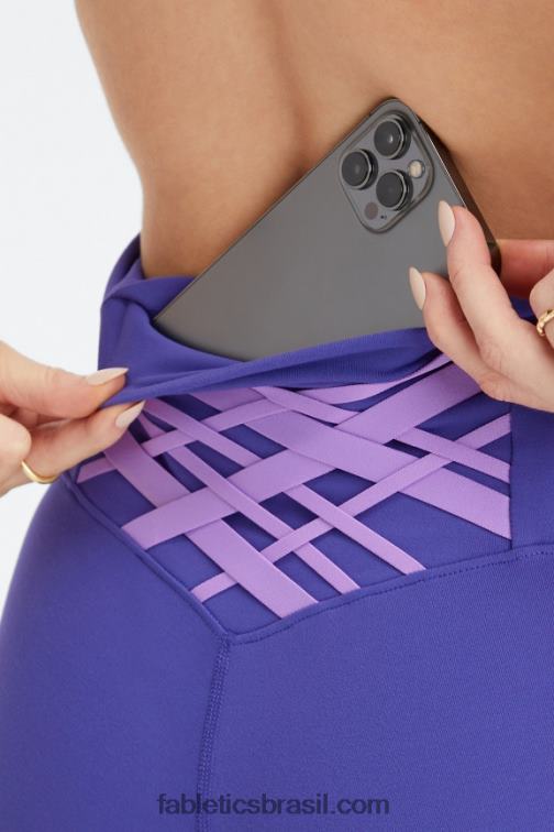 Fabletics índigo/ultravioleta 420HR838 legging cintura alta boost powerhold 7/8 57 mulheres