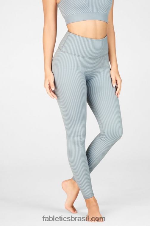 Fabletics nuvem de chuva/cinza ártico 420HR1300 legging cintura alta sem costura mulheres