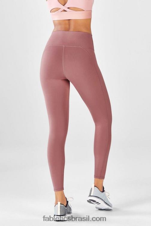 Fabletics nuvem de chuva/sol do deserto 420HR715 define powerhold cintura alta 7/8 legging 34 mulheres