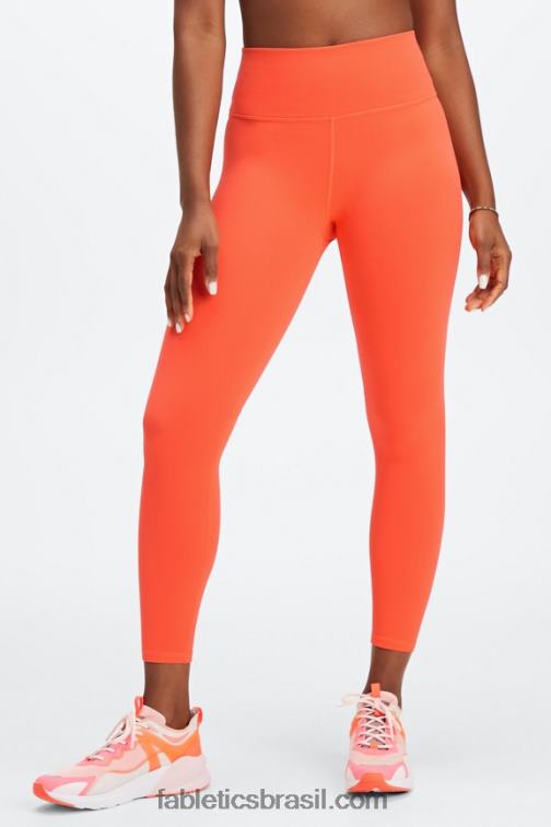 Fabletics nuvem lilás/rosa fosca 420HR677 define powerhold cintura alta 7/8 legging 26 mulheres