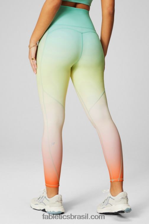 Fabletics ombre o dia todo 420HR873 legging cintura alta pureluxe ultra 7/8 64 mulheres