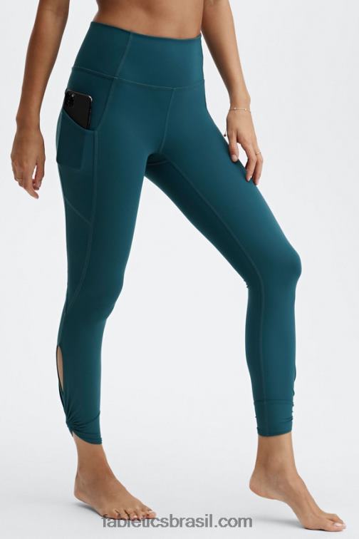 Fabletics onda da meia-noite 420HR1143 legging cintura alta twist 7/8 oasis pureluxe mulheres