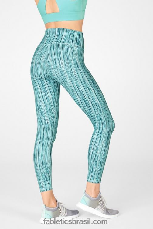 Fabletics onda de cristal/cereja doce 420HR729 define powerhold cintura alta 7/8 legging 37 mulheres