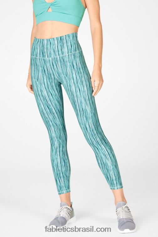 Fabletics onda de cristal/cereja doce 420HR729 define powerhold cintura alta 7/8 legging 37 mulheres