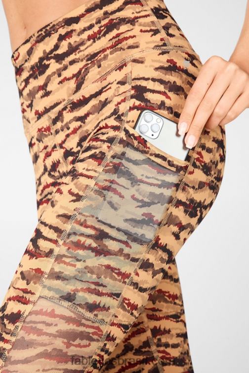 Fabletics osso/urze cinza clássico 420HR760 legging cintura alta powerhold on-the-go 43 mulheres