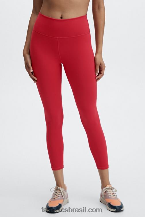Fabletics pêra claro/branco brilhante 420HR698 define powerhold cintura alta 7/8 legging 31 mulheres