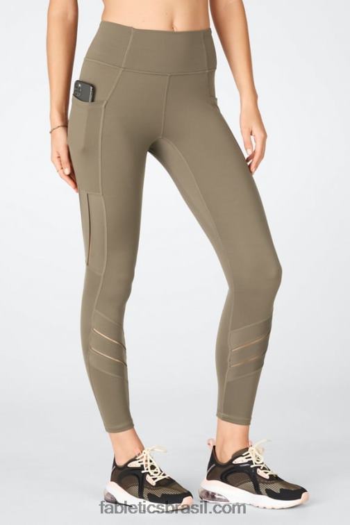 Fabletics pardo 420HR1233 qualquer lugar motion365 legging moto 7/8 de cintura alta mulheres