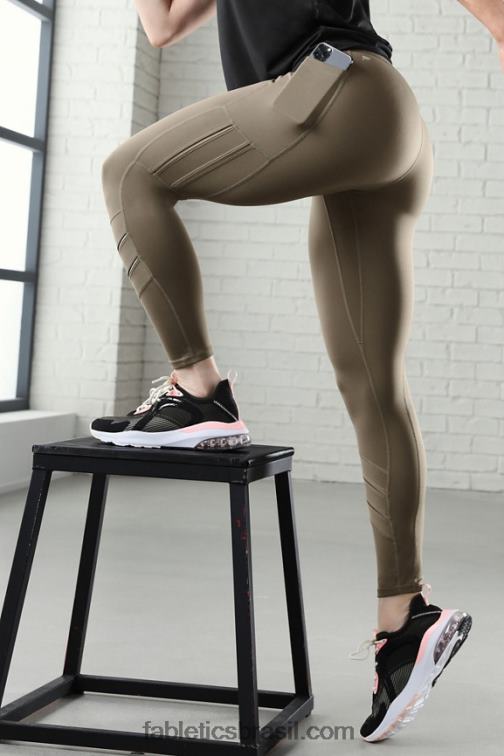 Fabletics pardo 420HR1233 qualquer lugar motion365 legging moto 7/8 de cintura alta mulheres