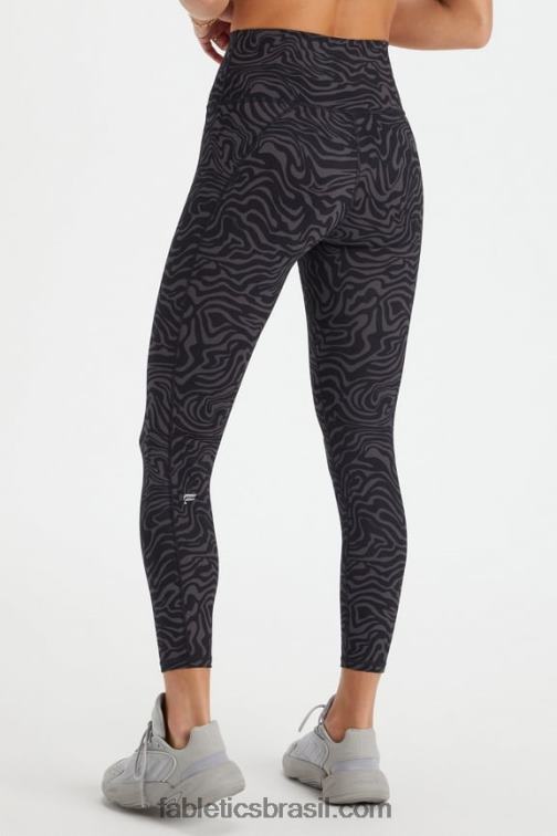 Fabletics peônia marinho/vermelho rio 420HR661 define powerhold cintura alta 7/8 legging 23 mulheres