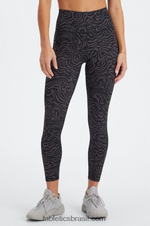 Fabletics peônia marinho/vermelho rio 420HR661 define powerhold cintura alta 7/8 legging 23 mulheres