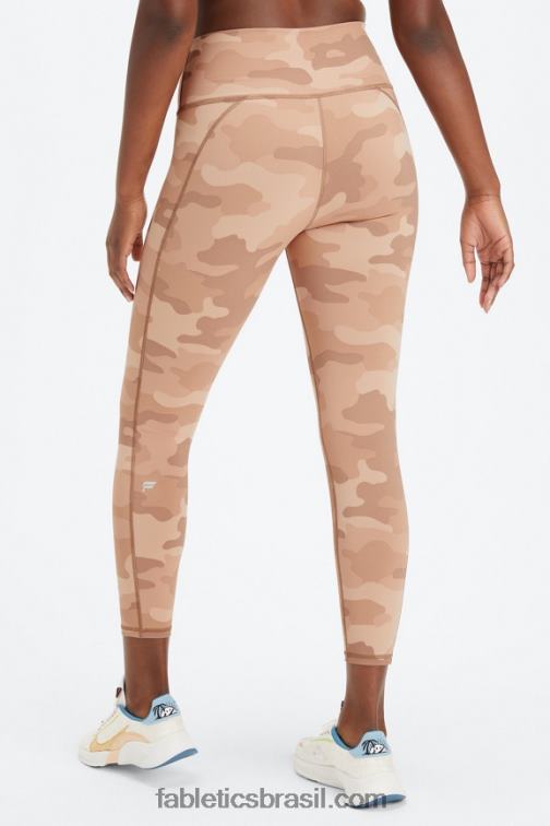 Fabletics peônia marinho/vermelho rio 420HR664 define powerhold cintura alta 7/8 legging 24 mulheres