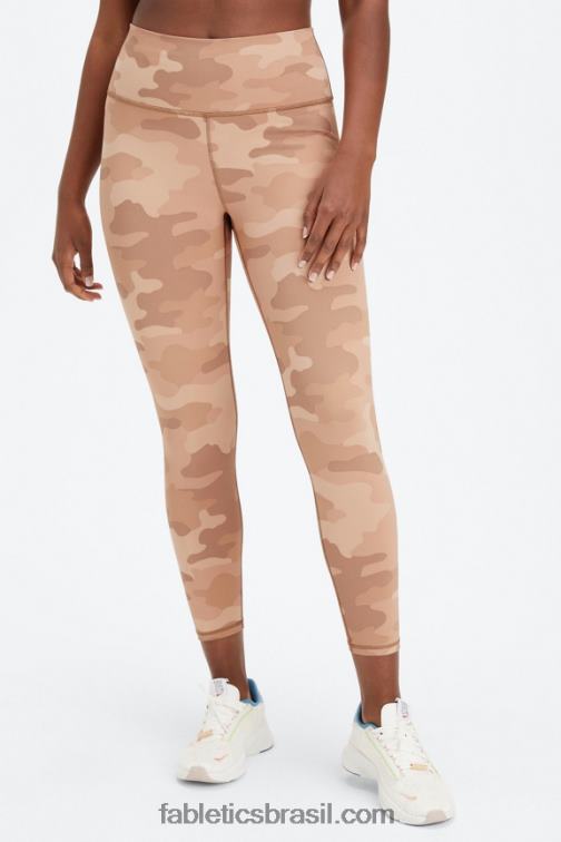 Fabletics peônia marinho/vermelho rio 420HR664 define powerhold cintura alta 7/8 legging 24 mulheres