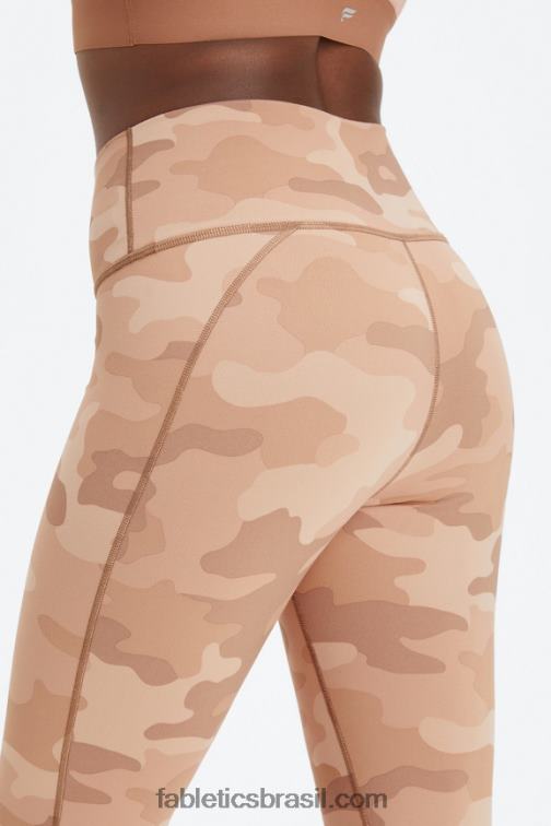 Fabletics peônia marinho/vermelho rio 420HR664 define powerhold cintura alta 7/8 legging 24 mulheres