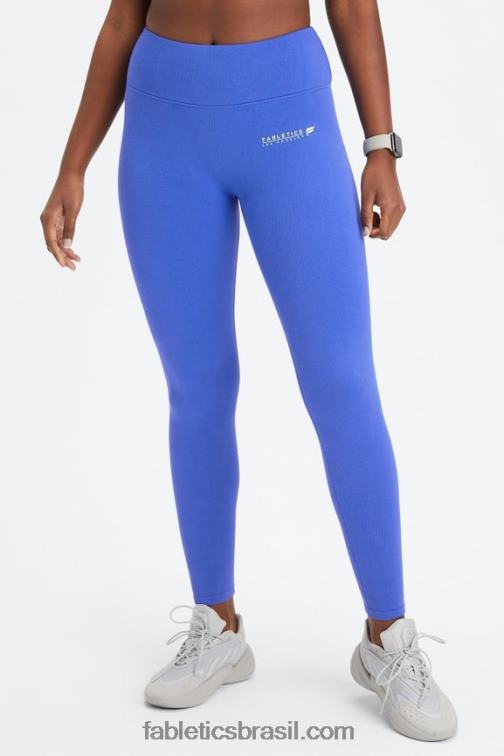 Fabletics piscina/la logo bar 420HR834 legging de cintura alta sem costura em nuvem mulheres